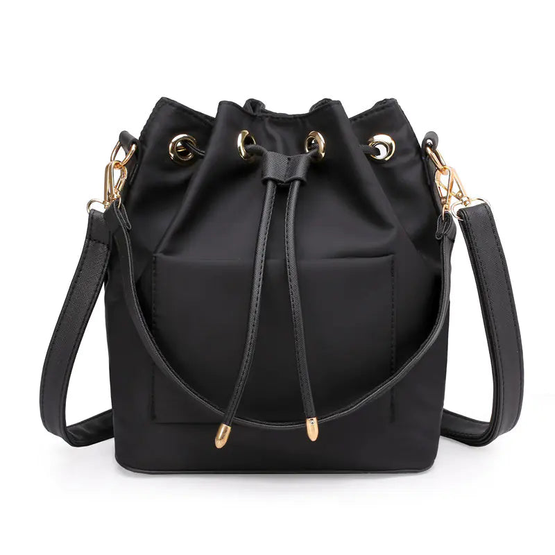 2020 Women's Fashion Nylon Bucket Bag with Hardware