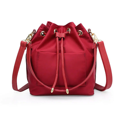 2020 Women's Fashion Nylon Bucket Bag with Hardware