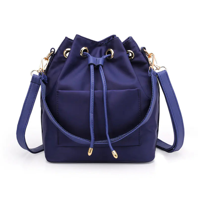 2020 Women's Fashion Nylon Bucket Bag with Hardware
