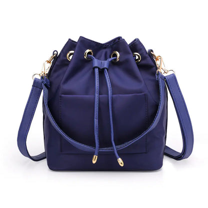 2020 Women's Fashion Nylon Bucket Bag with Hardware